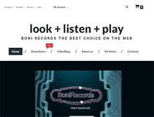 Tablet Screenshot of boni-records.com